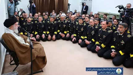 فرماندهان نیروی دریایی ارتش با رهبر معظم انقلاب دیدار کردند (۷ آذر ۱۴۰۳)