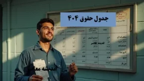 جدول حقوق ۴۰۴/ انتشار جدول حقوق 1404+ جدول افزایش مجدد حقوق کارگران