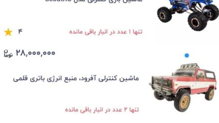 قیمت ماشین کنترلی بالاتر از تصور! / فقط یک خودروی کنترلی = حقوق تمام‌وقت دو ماه یک کارگر ساده! آیا این منصفانه است؟