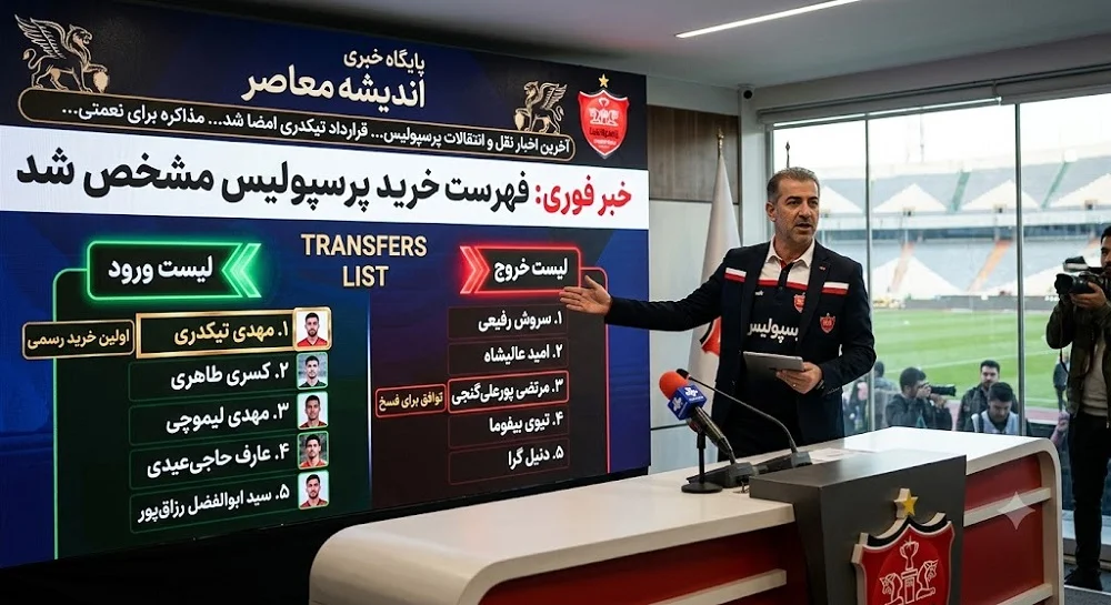فهرست خرید پرسپولیس با این ۵ نفر کلید خورد | مهدی تیکدری، مجید عیدی، پوریا شهرآبادی، کسری طاهری و علی نعمتی در لیست ورودی / جدایی ۵ بازیکن از جمله سروش رفیعی و میلاد محمدی قطعی شد