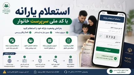 استعلام یارانه با کد ملی سرپرست | نحوه استعلام یارانه نقدی | مشاهده دهک بندی و وضعیت یارانه 1405