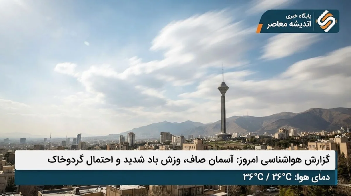 پیش‌بینی آب‌وهوای اصفهان امروز شنبه ۱۷ مرداد | هوایی صاف تا کمی ابری با وزش باد؛ گرمای ۳۷ درجه‌ای برای مرکز استان / هشدار زرد هواشناسی برای وزش باد شدید و گردوخاک در شرق و شمال استان؛ دمای اصفهان تا پایان مرداد فراتر از نرمال باقی می‌ماند
