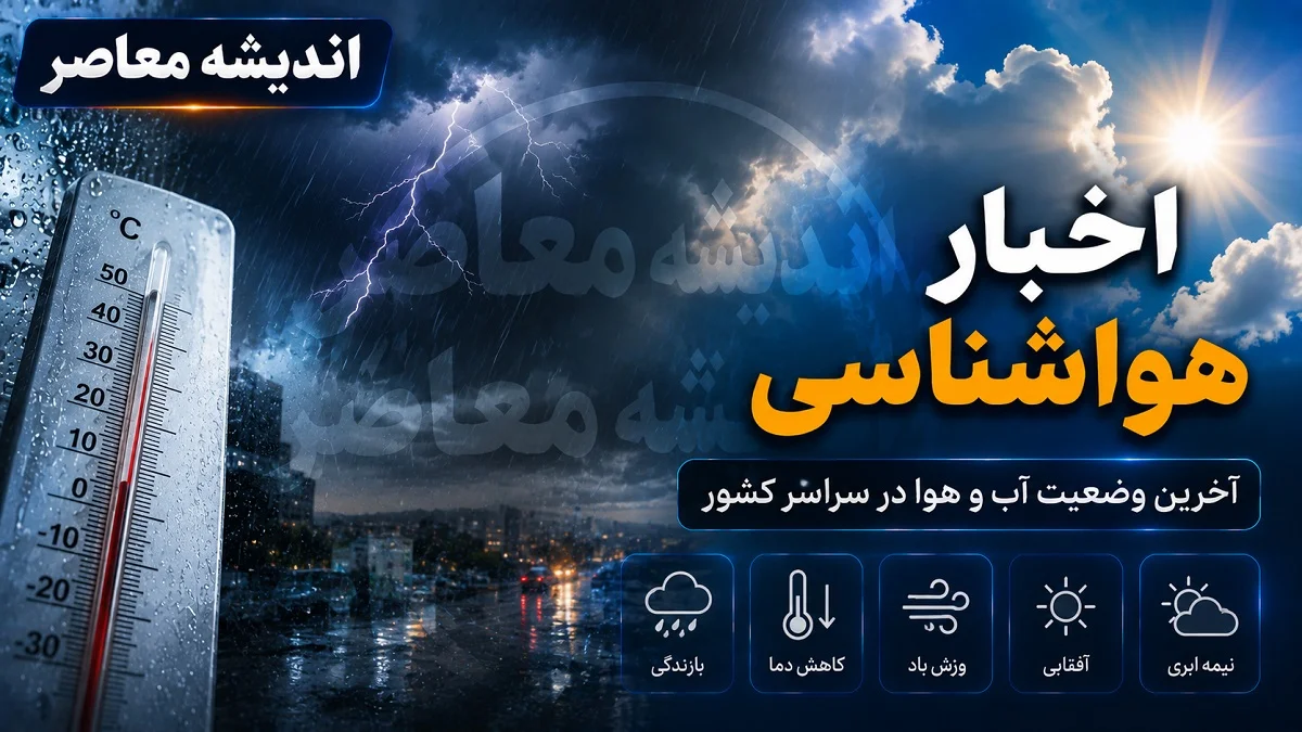 احتمال وزش باد شدید و رعد و برق در برخی نقاط کشور طی روزهای آتی