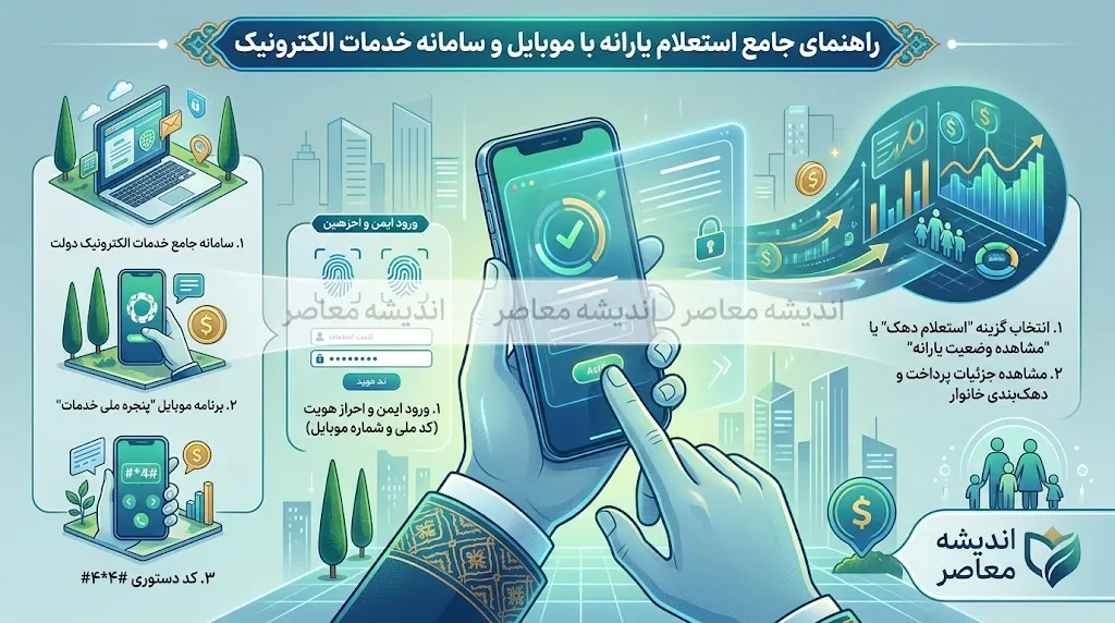 استعلام یارانه با موبایل؛ ۴ روش سریع برای اطلاع از وضعیت واریز و دهک درآمدی