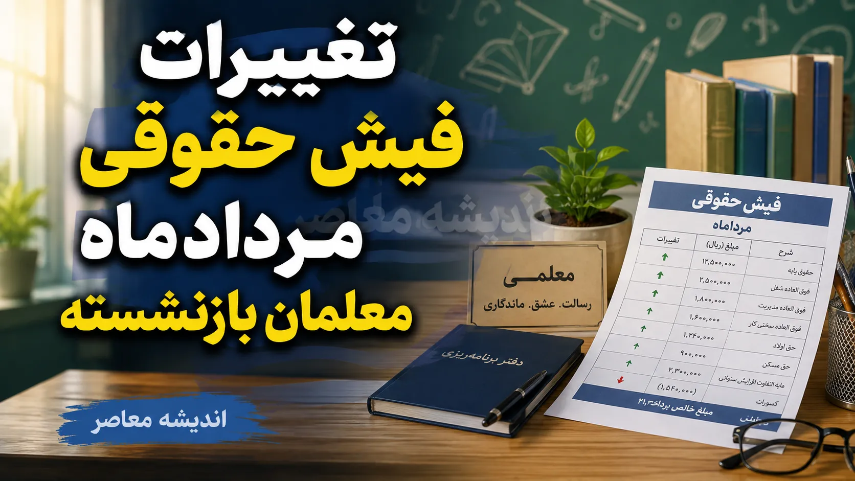 تغییرات فیش حقوقی مردادماه معلمان بازنشسته؛ از اضافه شدن فوقالعاده خاص تا اصلاح احکام