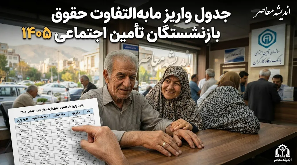 جدول واریز مابه التفاوت حقوق بازنشستگان تامین اجتماعی ۱۴۰۵؛ آخرین اخبار از زمان پرداخت معوقات