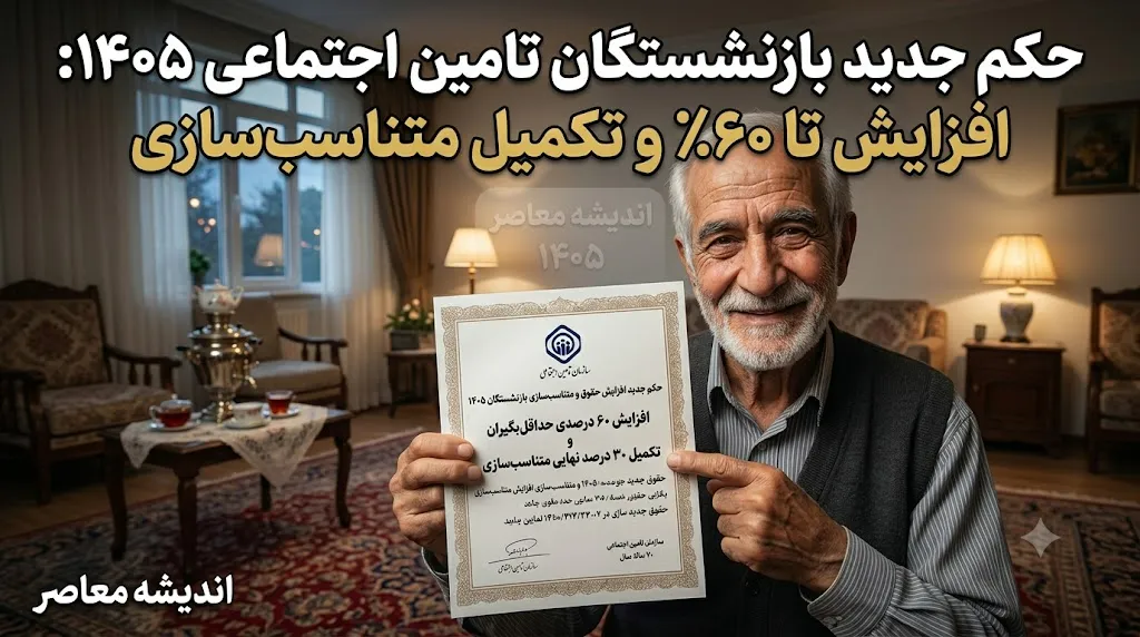 صدور حکم جدید بازنشستگان تامین اجتماعی ۱۴۰۵؛ جزئیات کامل افزایش حقوق، متناسب‌سازی و نحوه دریافت