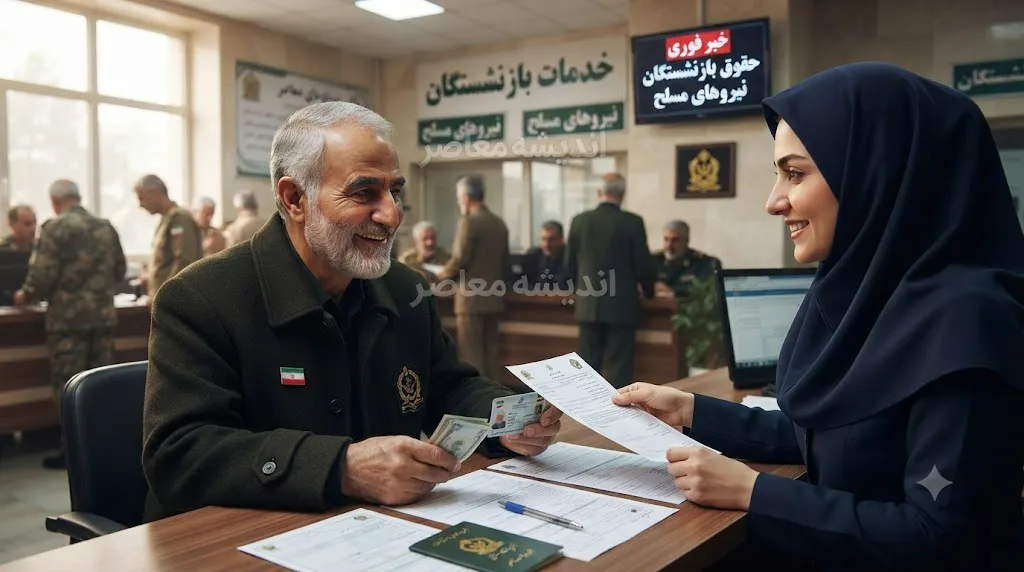 خبر فوری حقوق بازنشستگان نیروهای مسلح | آخرین وضعیت افزایش حقوق بازنشستگان نیروهای مسلح و زمان واریز حقوق