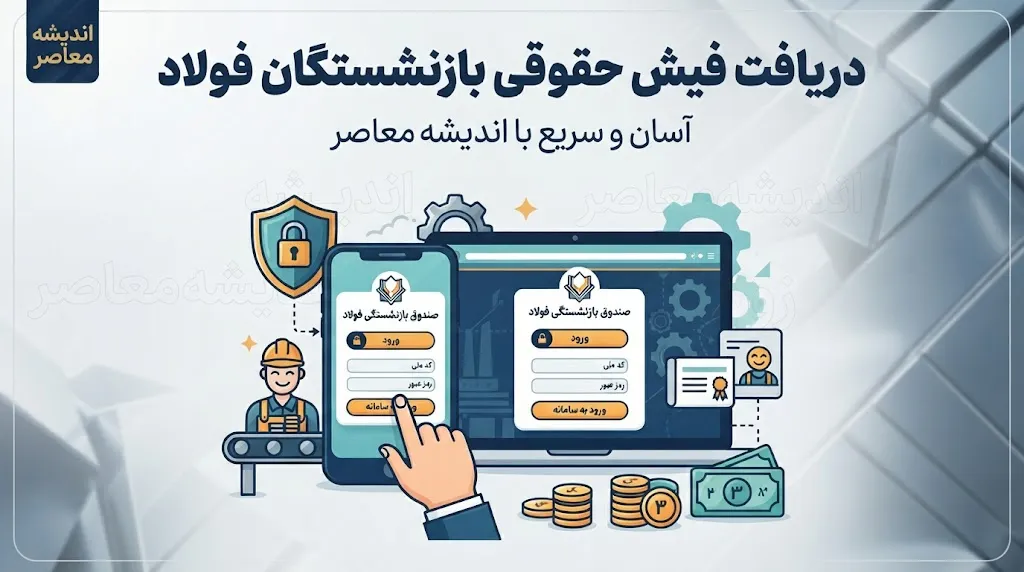 دانلود فیش حقوقی بازنشستگان فولاد؛ راهنمای گام‌به‌گام دریافت آنلاین+ جدول روش‌های دریافت فیش حقوقی بازنشستگان فولاد