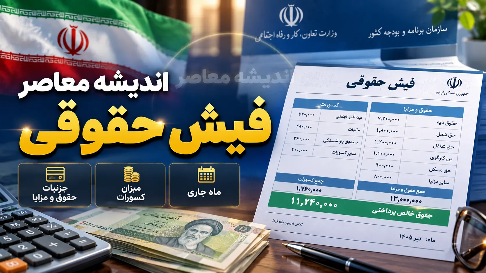 دریافت فیش حقوقی بازنشستگان از طریق کد ملی | راهنمای کامل مشاهده و دانلود فیش حقوقی