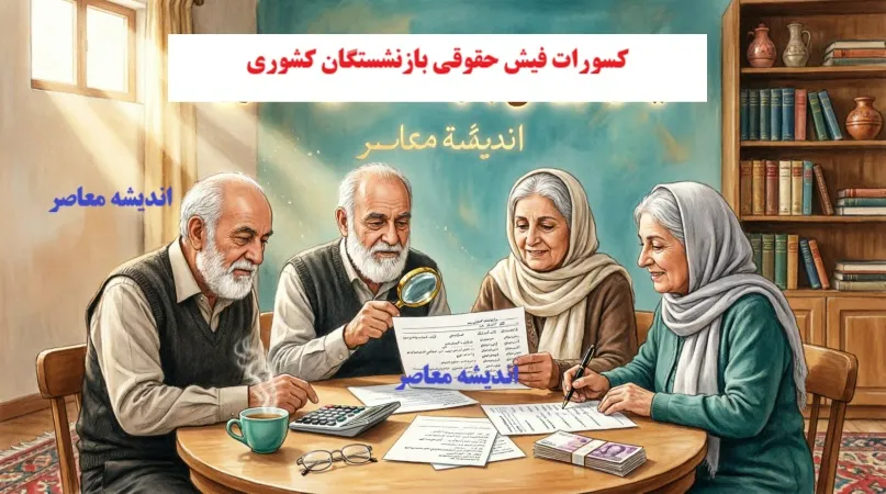 کسورات فیش حقوقی مردادماه بازنشستگان کشوری؛ راهنمای کامل بررسی و استعلام+ جدول کسورات فیش حقوقی بازنشستگان کشوری
