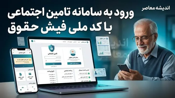 ورود به سامانه تامین اجتماعی با کد ملی و دریافت فیش حقوقی بازنشستگان + لینک مستقیم