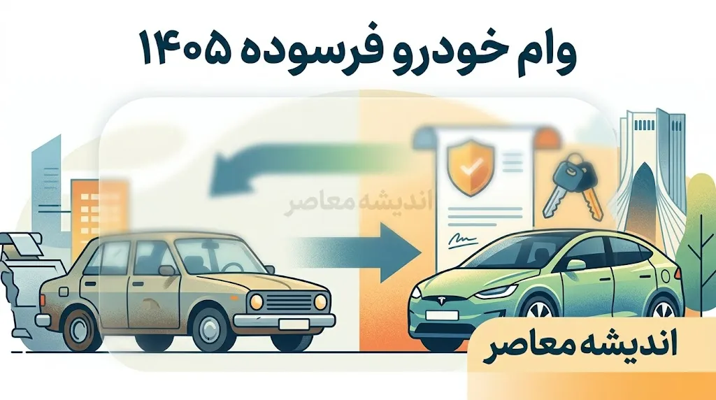 وام ۴۰۰ میلیون تومانی خودرو فرسوده ۱۴۰۵ با سود ۸ درصد + جزئیات ثبتنام و حذف قرعه کشی