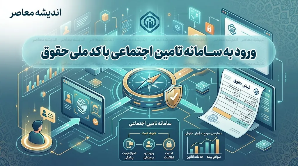ورود به سامانه تامین اجتماعی با کد ملی برای دریافت فیش حقوق | es.tamin.ir + راهنمای مشاهده فیش حقوقی ۱۴۰۵