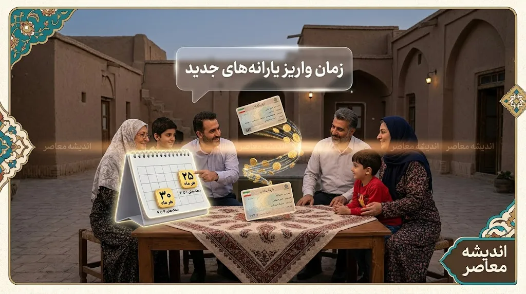 زمان واریز یارانه نقدی مرداد ۱۴۰۵ اعلام شد؛ دهک‌های اول تا سوم ۲۵ و چهارم تا نهم ۳۱ مرداد