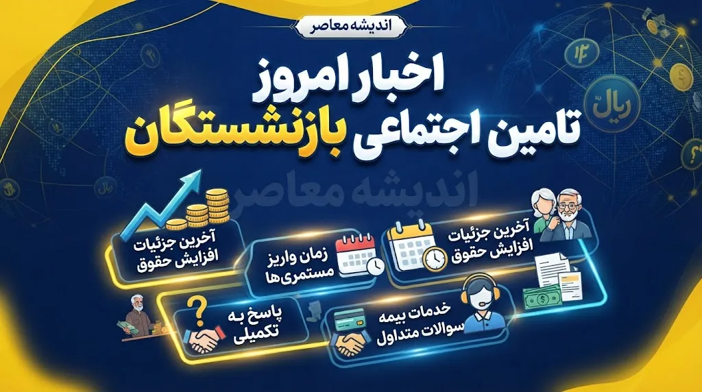 اخبار امروز تامین اجتماعی بازنشستگان | آخرین خبر از حقوق شهریور، معوقات و متناسب سازی بازنشستگان تامین اجتماعی