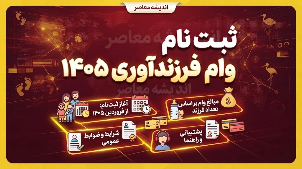 ثبت نام وام فرزندآوری ۱۴۰۵ / شرایط دریافت وام فرزند اول تا پنجم، مبلغ تسهیلات و لینک سامانه ve.cbi.ir