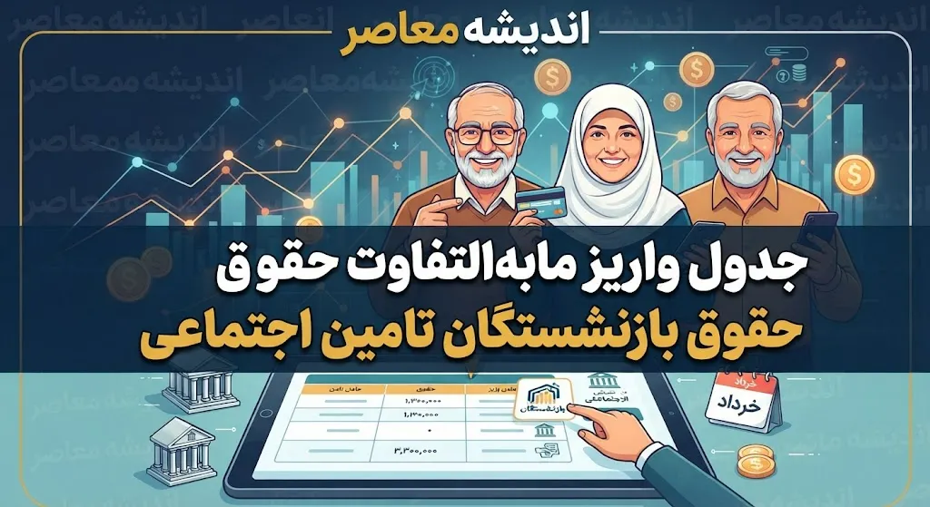 جدول واریز مابه‌التفاوت حقوق بازنشستگان تأمین اجتماعی ۱۴۰۵ اعلام شد | زمان پرداخت معوقات افزایش حقوق و متناسب‌سازی