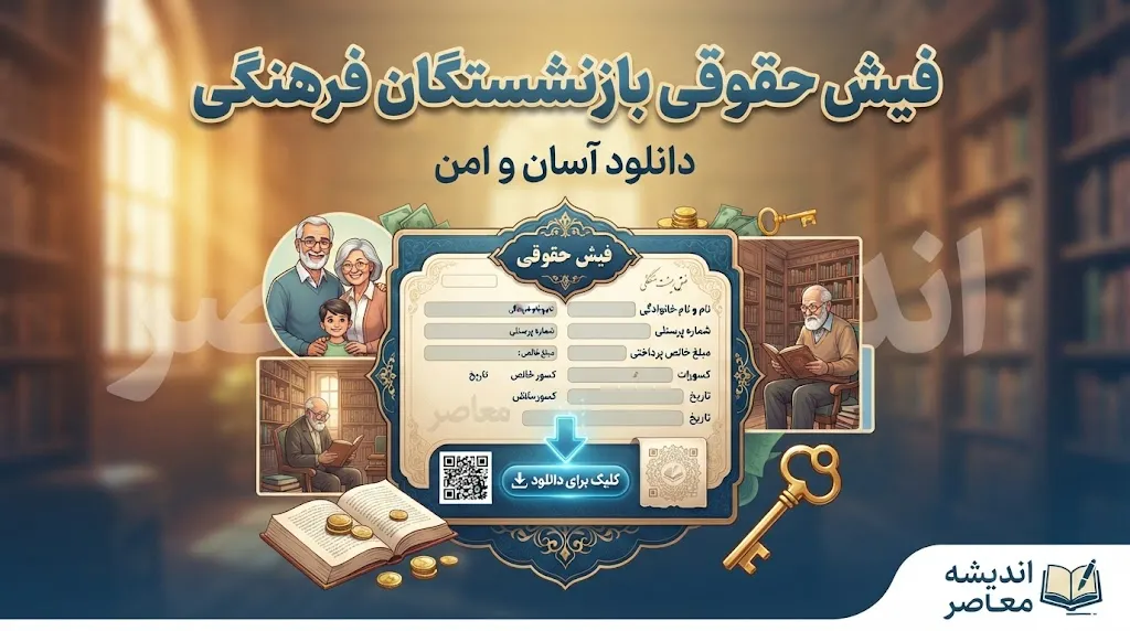 دانلود فیش حقوقی بازنشستگان فرهنگی ۱۴۰۵ | مشاهده فیش حقوقی شهریور و مهر با کد ملی