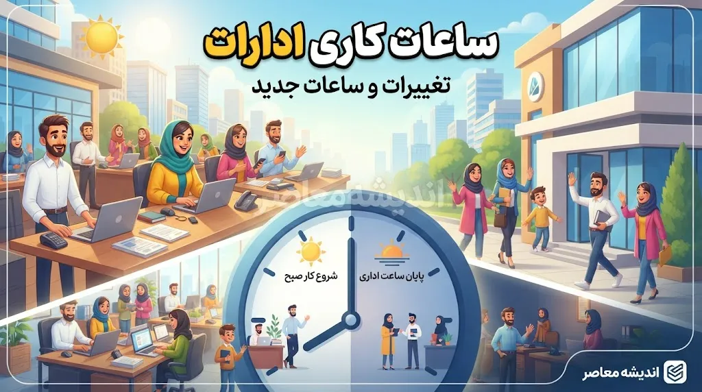 ساعات کاری ادارات اعلام شد؛ ساعت شروع و پایان کار دستگاه‌های دولتی و بانک‌ها مشخص شد | جزئیات بخشنامه جدید