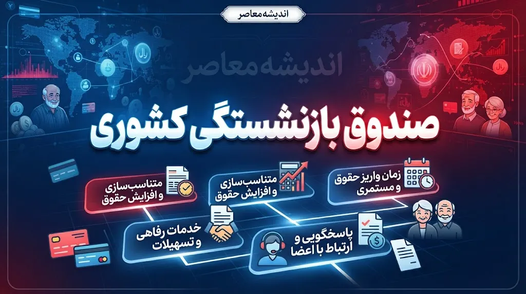 اخبار صندوق بازنشستگی کشوری امروز | آخرین خبر حقوق شهریور بازنشستگان، فیش حقوقی و متناسب سازی