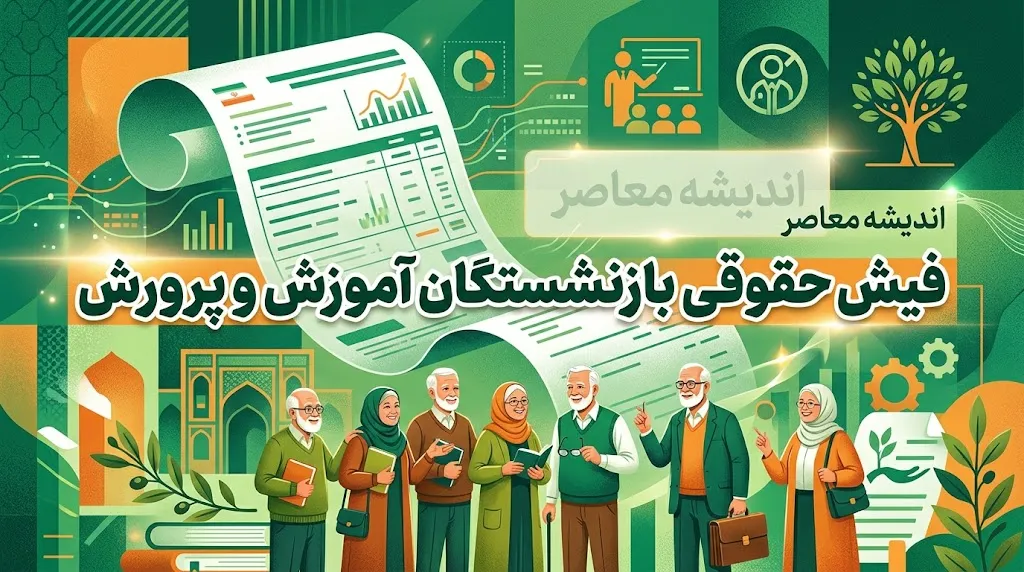 فیش حقوقی بازنشستگان آموزش و پرورش از طریق صندوق بازنشستگی کشوری قابل دریافت است