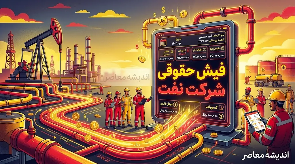 فیش حقوقی شرکت نفت؛ راهنمای کامل دریافت و مشاهده آنلاین برای کارکنان و بازنشستگان