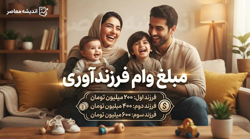 مبلغ وام فرزندآوری ۱۴۰۵ | مبلغ وام فرزند اول تا پنجم + شرایط دریافت
