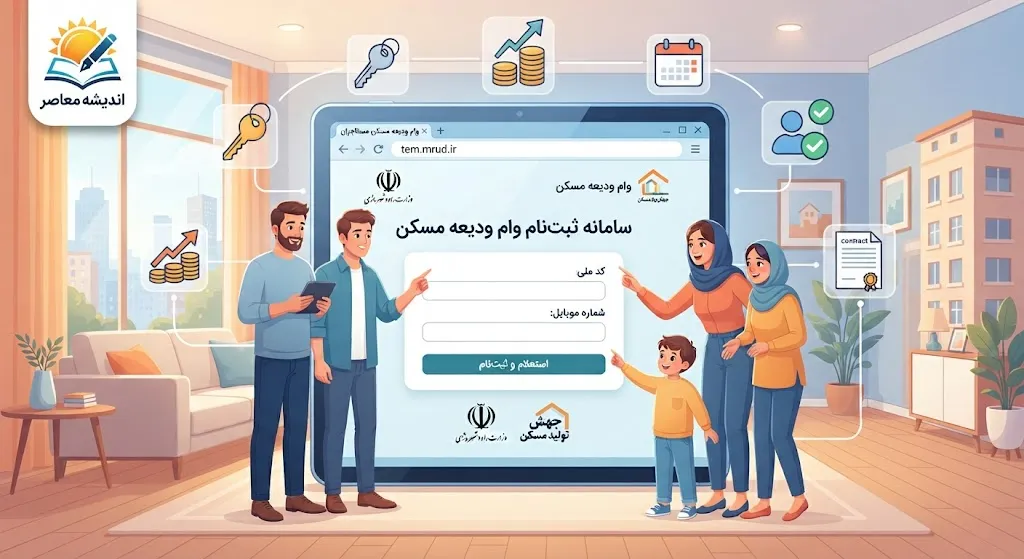 سایت ثبت نام وام ودیعه مسکن مستاجران ۱۴۰۵ | ورود به tem.mrud.ir، شرایط ثبت نام وام مستاجری و مدارک لازم