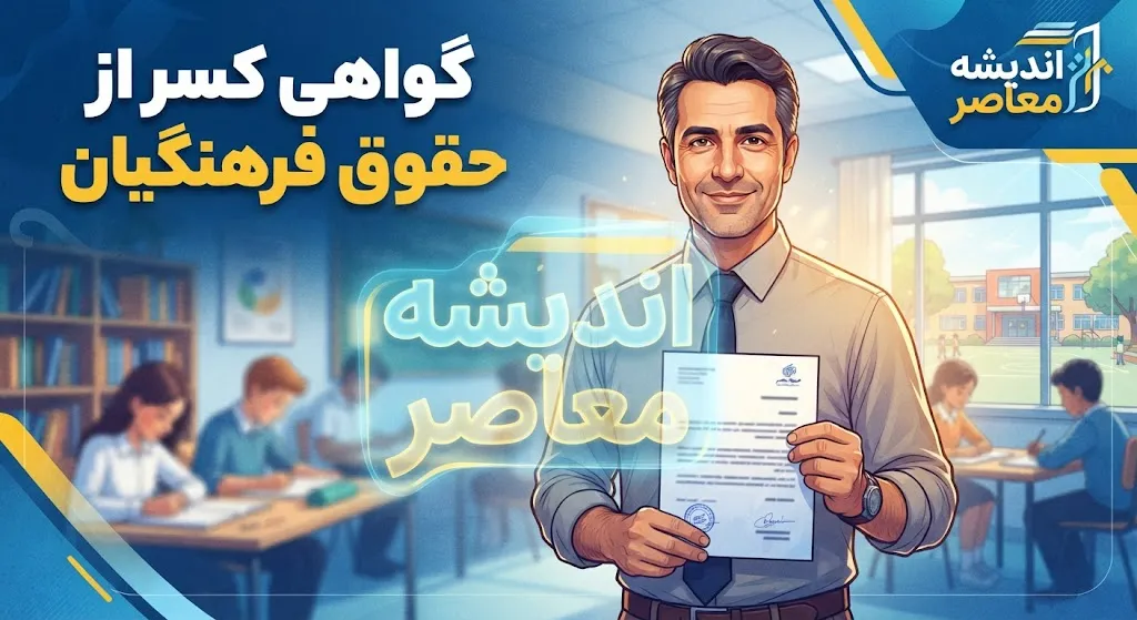 گواهی کسر از حقوق فرهنگیان ۱۴۰۵ | نحوه دریافت، ورود به سامانه و چاپ گواهی کسر از حقوق