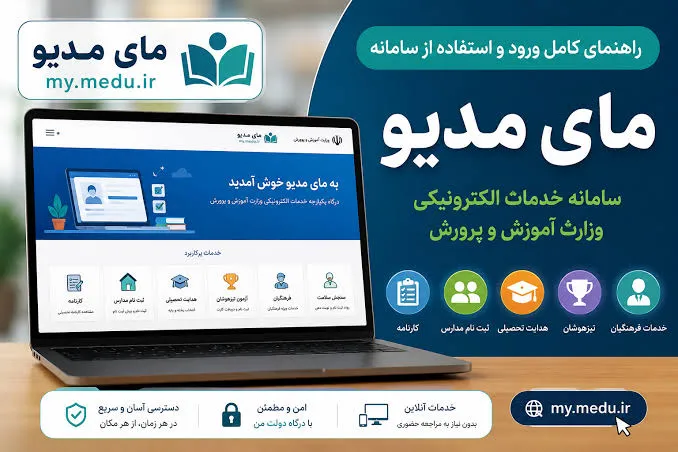 ثبت نام مای مدیو ۱۴۰۵؛ راهنمای ورود به سامانه my.medu.ir و خدمات دانش‌آموزی