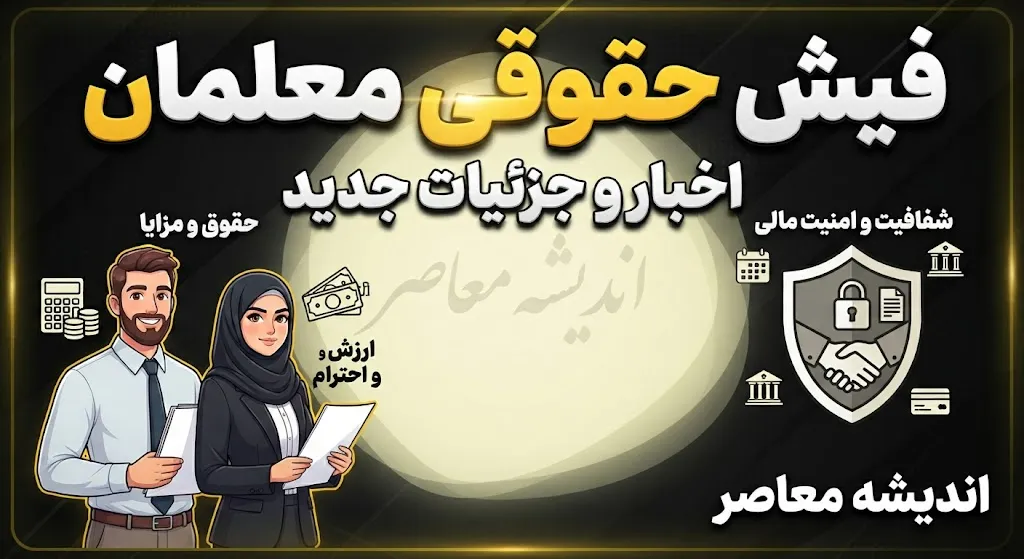 دانلود فیش حقوقی معلمان ۱۴۰۵؛ لینک مستقیم دریافت فیش حقوقی فرهنگیان شاغل و بازنشسته